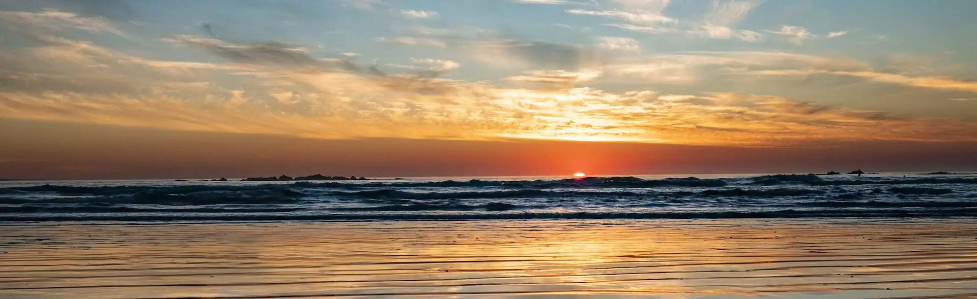 sunset on beach